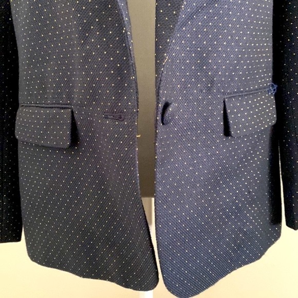 A new day tweed style navy and gold dot blazer - Picture 6 of 7